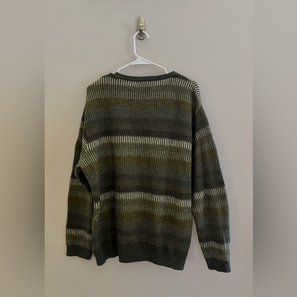 Ermenegildo Zegna Mens Striped Wool Mohair Crew Neck Sweater | Size L/52 - Picture 3 of 5